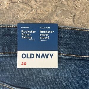 NWT Old Navy High Rise Rockstar Super Skinny Jeans Size 20